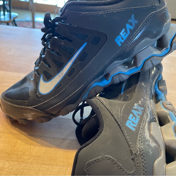 Nike Reax 8 TR Air Sneakers Black Blue 621716-017 Men's Size 8 - Picture 6 of 9
